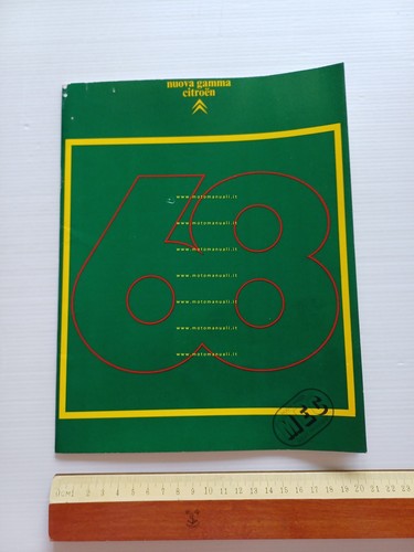 Citroen produzione modelli 1968 depliant italiano originale