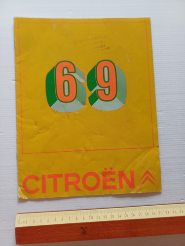 Citroen produzione modelli 1969 depliant originale italiano