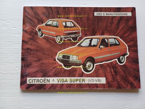 Citroen VISA Super VD-VB 1980-81 manuale uso manutenzione italiano originale