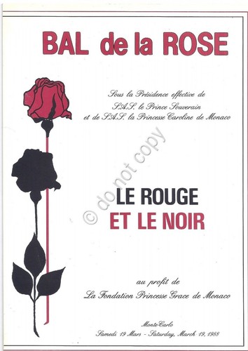 Collezionismo Cartaceo - Menu - Bal de la Rose - …