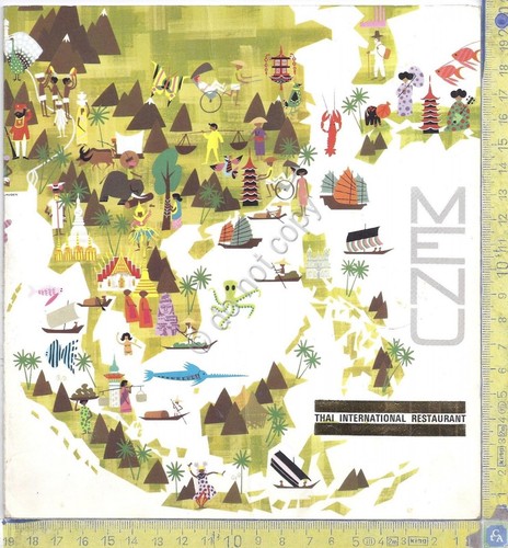 Collezionismo Cartaceo - Menu - Thai International Restaurant - anni …