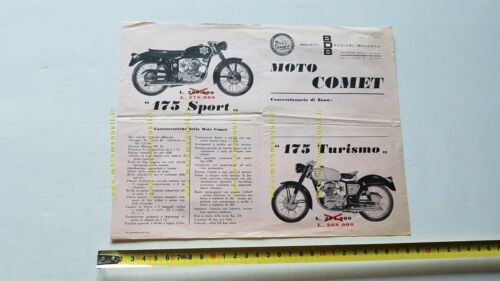 Comet 250 - 175 1955 depliant originale moto brochure