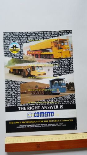 Cometto autocarri veicoli speciali depliant originale