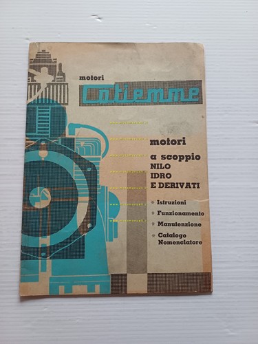 COTIEMME motori industriali Nilo Idro manuale uso+catalogo ricambi originale