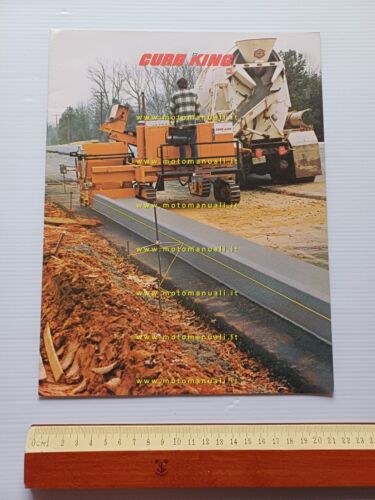 Curb-King 6600 cordolatrice anni 70 depliant italiano originale