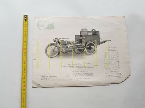 CYGNET Rear Car Special Model G 1914 depliant originale USA …