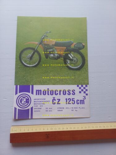CZ 125 Cross 1978 depliant originale