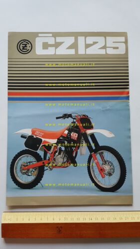 CZ 125 cross 1995 depliant originale TEDESCO