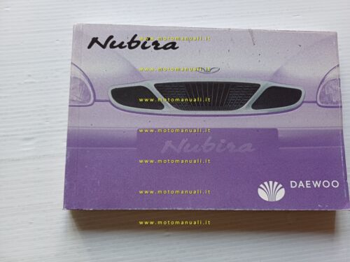Daewoo Nubira modelli 2000 manuale uso manutenzione italiano originale