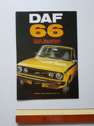 DAF 66 1300 Marathon 1973 depliant originale francese