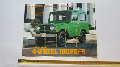 Dahiatsu F 50 V Deluxe 4WD 1977 depliant auto originale …