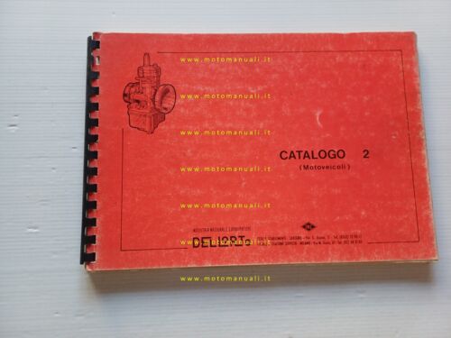 Dell'Orto Carburatori Moto catalogo ricambi n.2 1978 originale