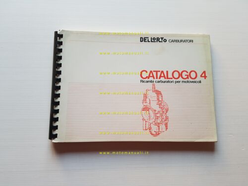 DELL'ORTO Catalogo 4 1983 catalogo ricambi tutti Carburatori moto originale