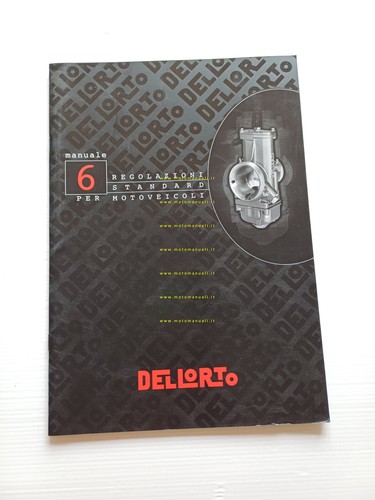 Dell'Orto manuale officina n. 6 2003 originale regolazioni carburatori moto