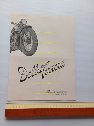 Della Ferrera 500 T -350 SS- 175 -motofurgone depliant anteguerra …