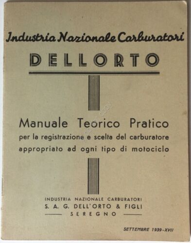 Dellorto - Carburatori - Manuale Teorico Pratico carburatore - Anastatica