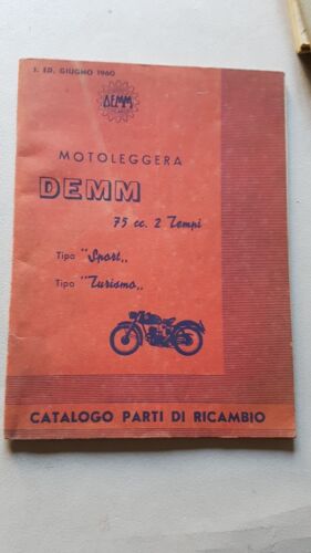 Demm 75 2T catalogo ricambi originale moto spare parts catalogue