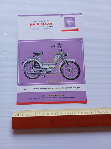 Demm Dick-Matic 50 depliant italiano originale
