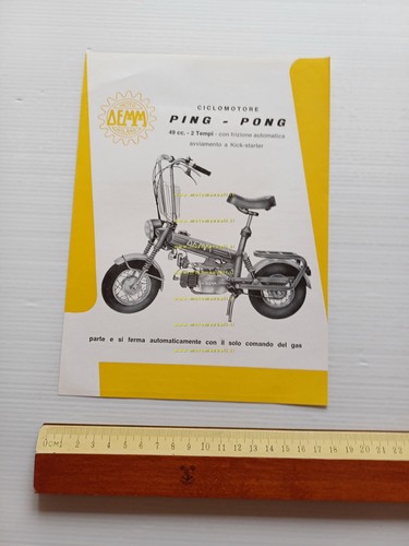 Demm Ping Pong 50 depliant italiano originale