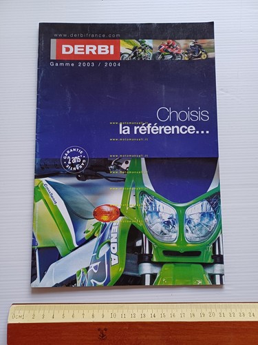 Derbi produzione modelli 2003-04 depliant francese originale