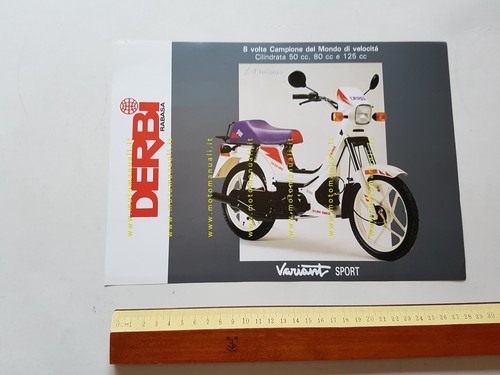 Derbi Variant Sport 50 A.E. 1991 depliant italiano originale