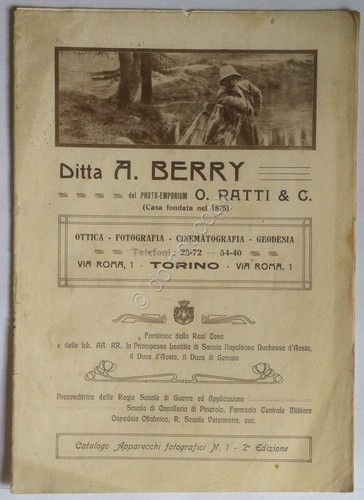 Ditta A. Berry - Catalogo Apparecchi Fotografici - Primi '900 …