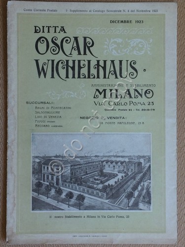 Ditta Oscar Wichelhaus - Catalogo Disegni e Accessori Ricamo - …