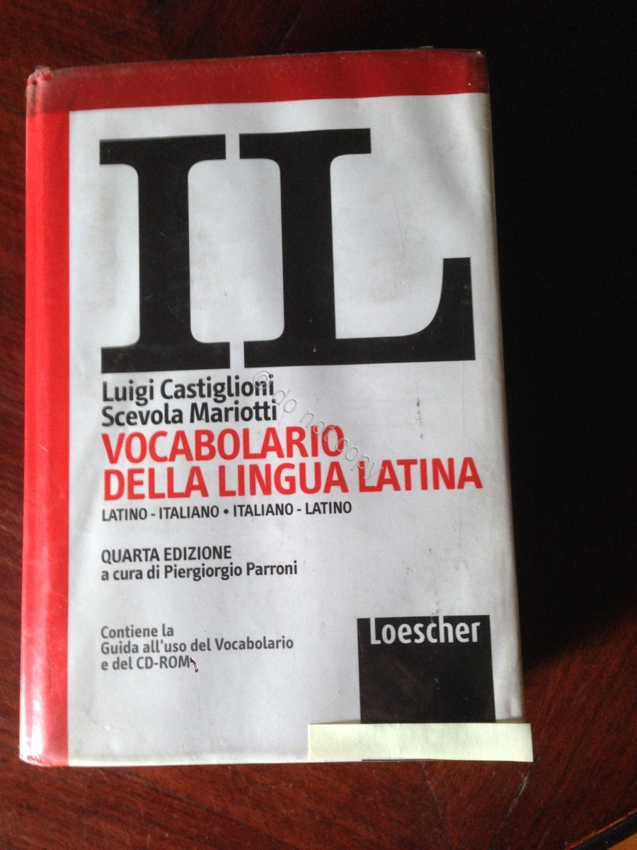 Dizionario IL Latino Italiano Latino 4° Edizione Castiglioni Mariotti Loescher