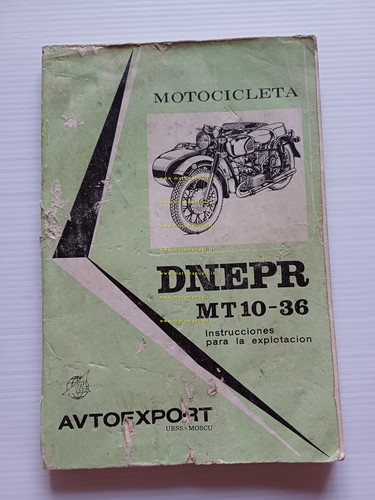 DNEPR MT10-36 650 Sidecar manuale uso manutenzione libretto originale spagnolo