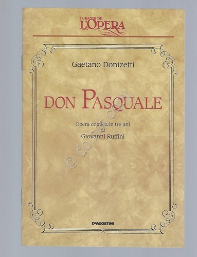 Don Pasquale Donizetti Opera Lirica Libretto I grandi de L'Opera …
