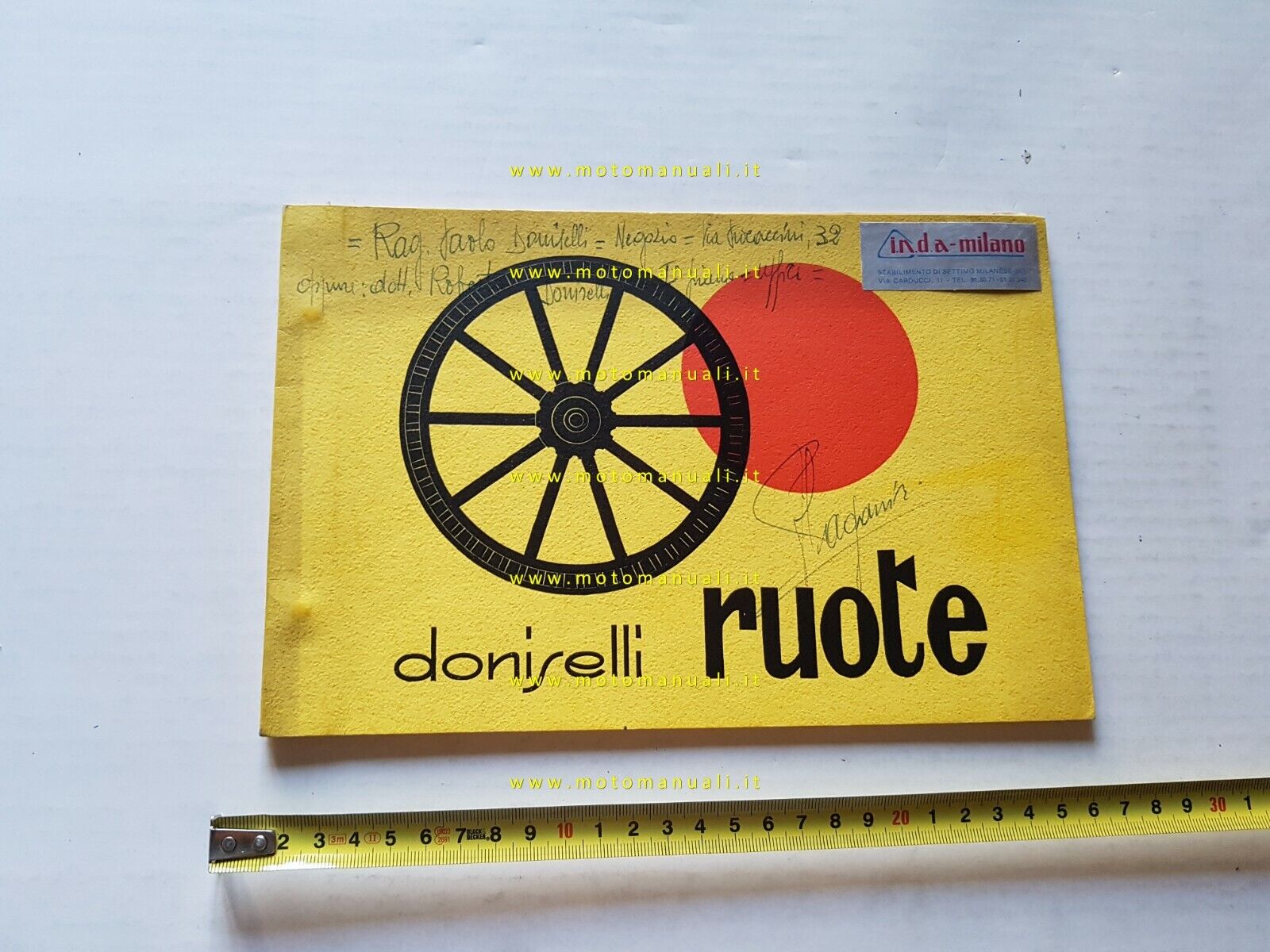 Doniselli catalogo ruote balestre forcelle motocarri ciclocarri anni 60