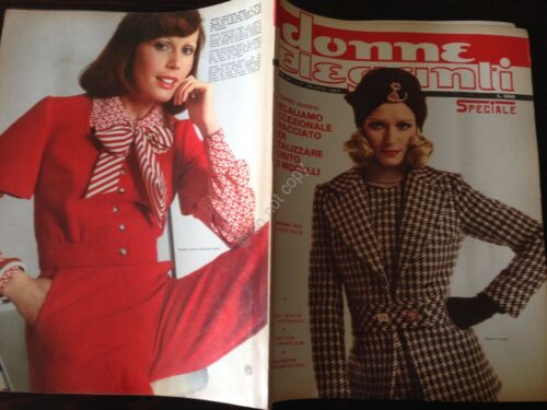 Donne Eleganti Rivista Magazine Speciale moda Inverno 1973 con cartamodello