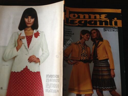 Donne Eleganti Rivista Magazine Speciale moda Primavera 1973 con cartamodello