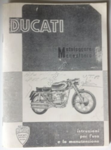 Ducati - Motoleggere Monoalbero - Istruzioni per uso e manutenzione …