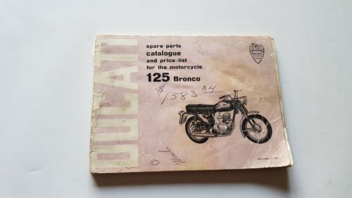 Ducati 125 Bronco 1965 catalogo ricambi originale per USA spare …