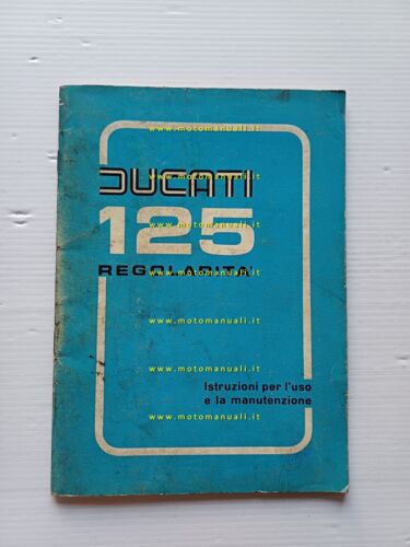 Ducati 125 Regolarit Enduro 1975 manuale uso libretto istruzioni originale