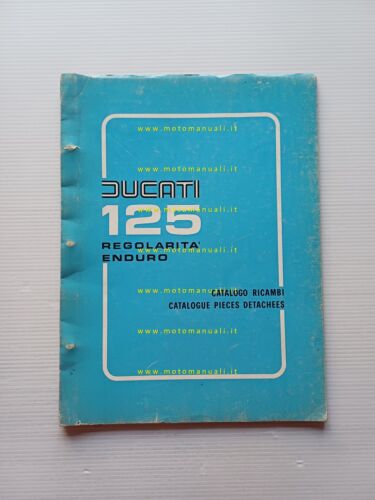Ducati 125 Regolarità Enduro 1976 catalogo ricambi originale