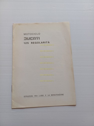 Ducati 125 Regolarità manuale uso manutenzione PROVVISORIO originale