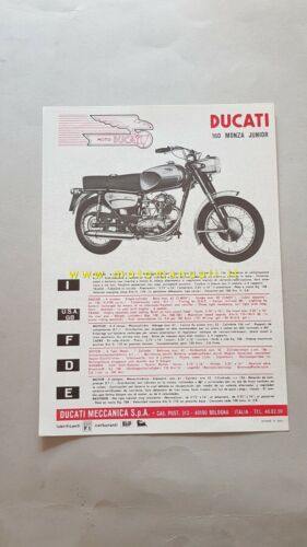 Ducati 160 Monza Junior 1969 depliant originale moto brochure