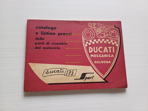 Ducati 175 Sport 1957 catalogo ricambi originale Spare Parts Catalogue