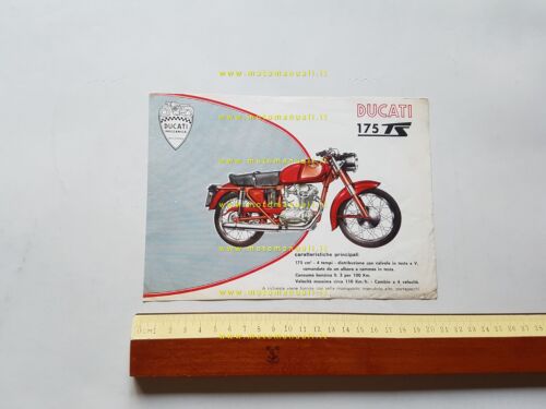 Ducati 175 TS depliant ITALIANO originale