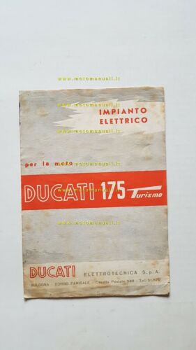 Ducati 175 Turismo anni 50 schema impianto elettrico originale