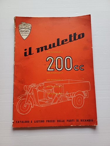 Ducati 200 IL MULETTO motocarro catalogo ricambi originale spare parts …