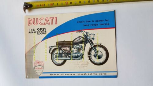 Ducati 250 Monza USA 1964 depliant originale moto brochure