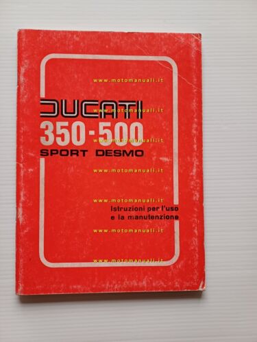 Ducati 350 - 500 Sport Desmo 1977 manuale uso moto …