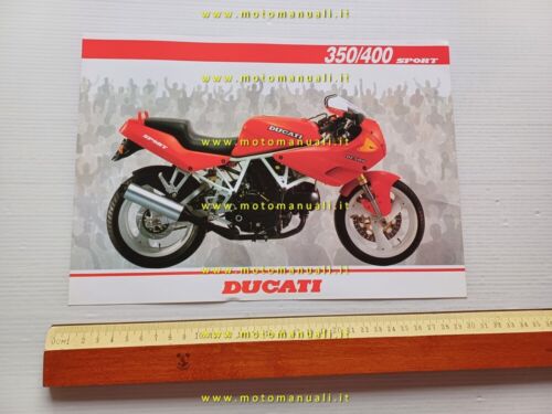 Ducati 350-400 Sport 1992 depliant originale ITALIANO