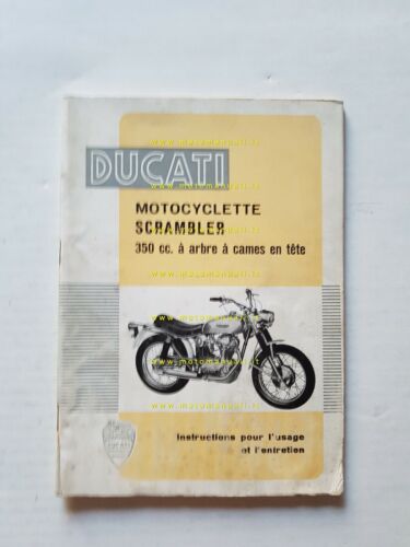 Ducati 350 SCRAMBLER 1969 manuale uso FRANCESE originale owner's manual