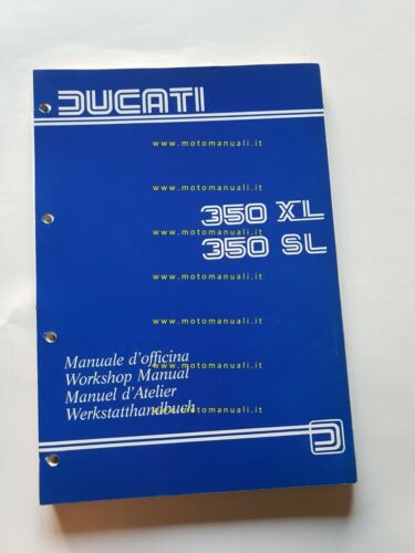 DUCATI 350 SL - 350 XL 1983 manuale officina originale …