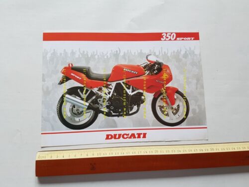 Ducati 350 Sport 1992 depliant originale ITALIANO moto brochure