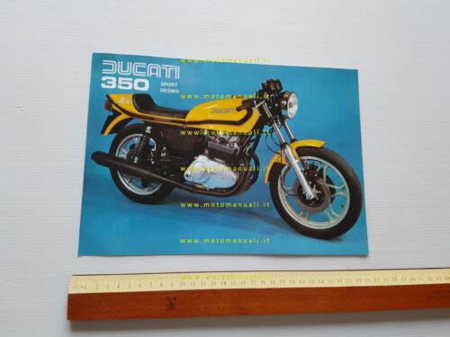 Ducati 350 Sport Desmo 1976 depliant originale